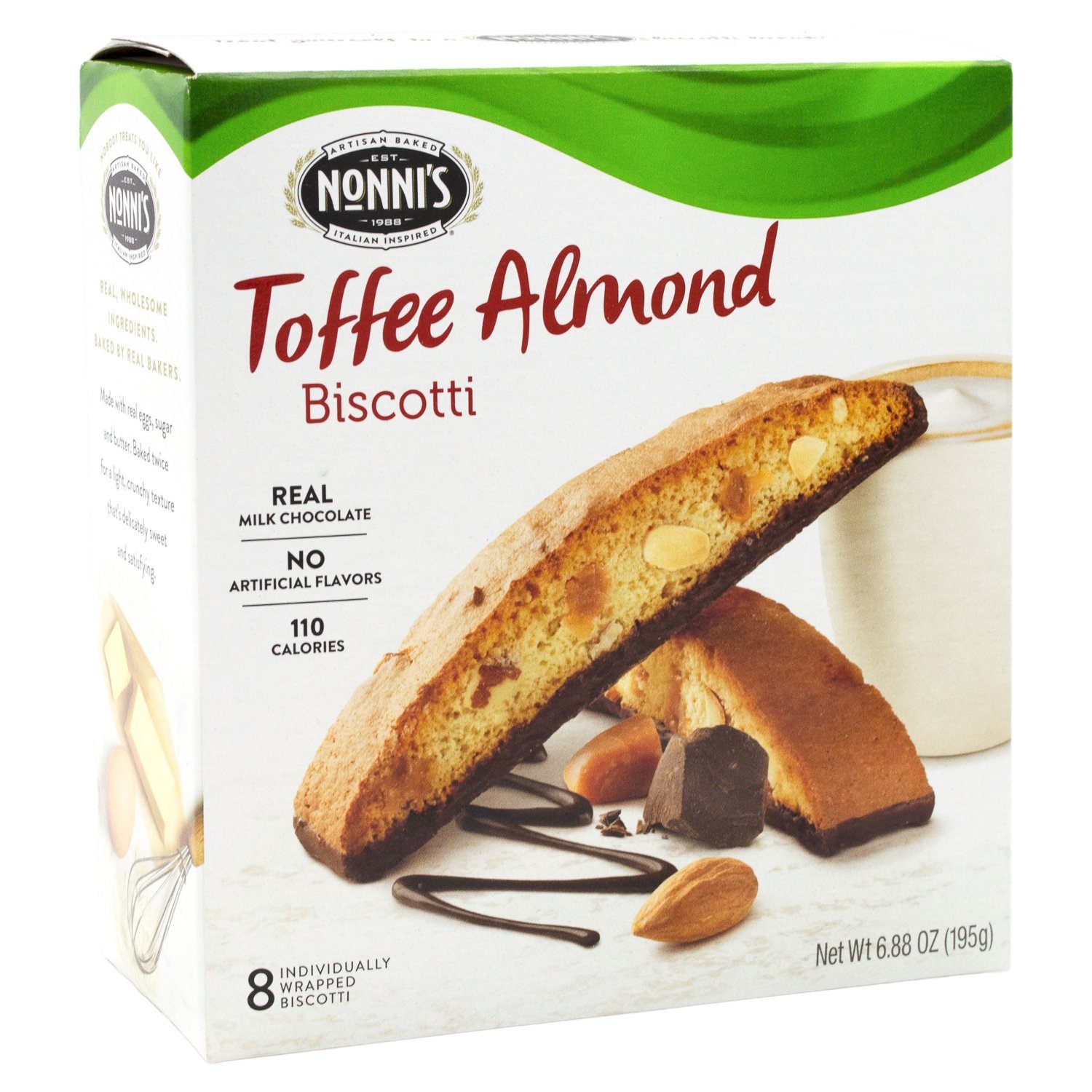 Nonni's Biscotti Nonni's Toffee Almond 6.88 Ounce 
