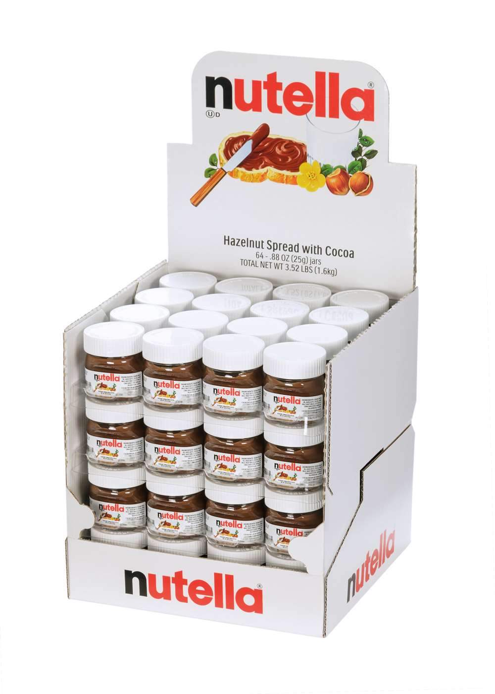 Nutella Hazelnut Spread with Cocoa Nutella 0.88 Oz-64 Count 