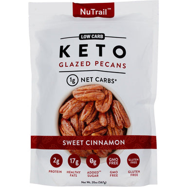 NuTrail Low Carb Keto Glazed Pecans NuTrail Pecans 20 Ounce 