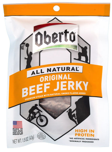 Oberto All Natural Beef Jerky, Original, 1.5 Ounce Oberto 