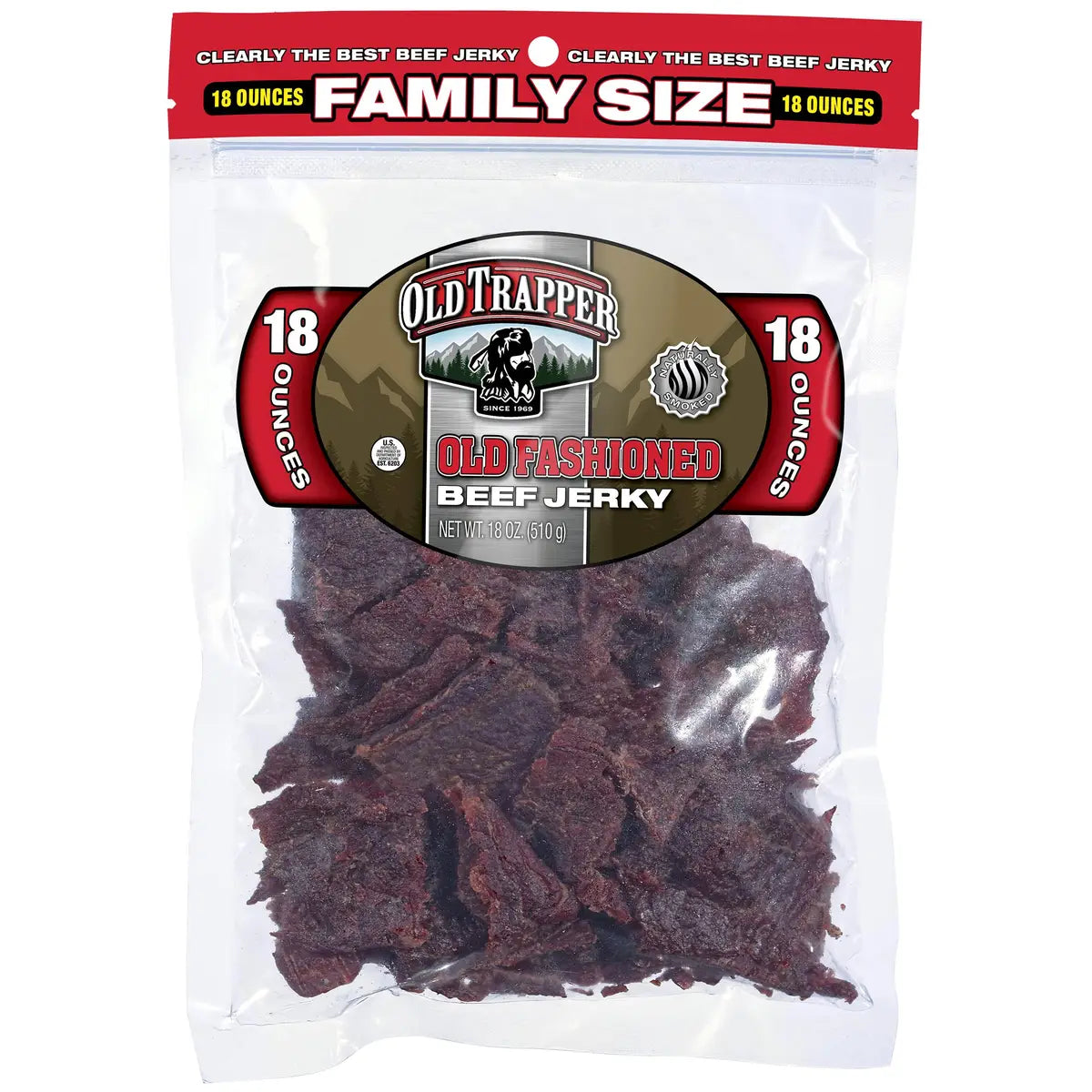 Old Trapper Beef Jerky Old Trapper Peppered 18 Ounce 