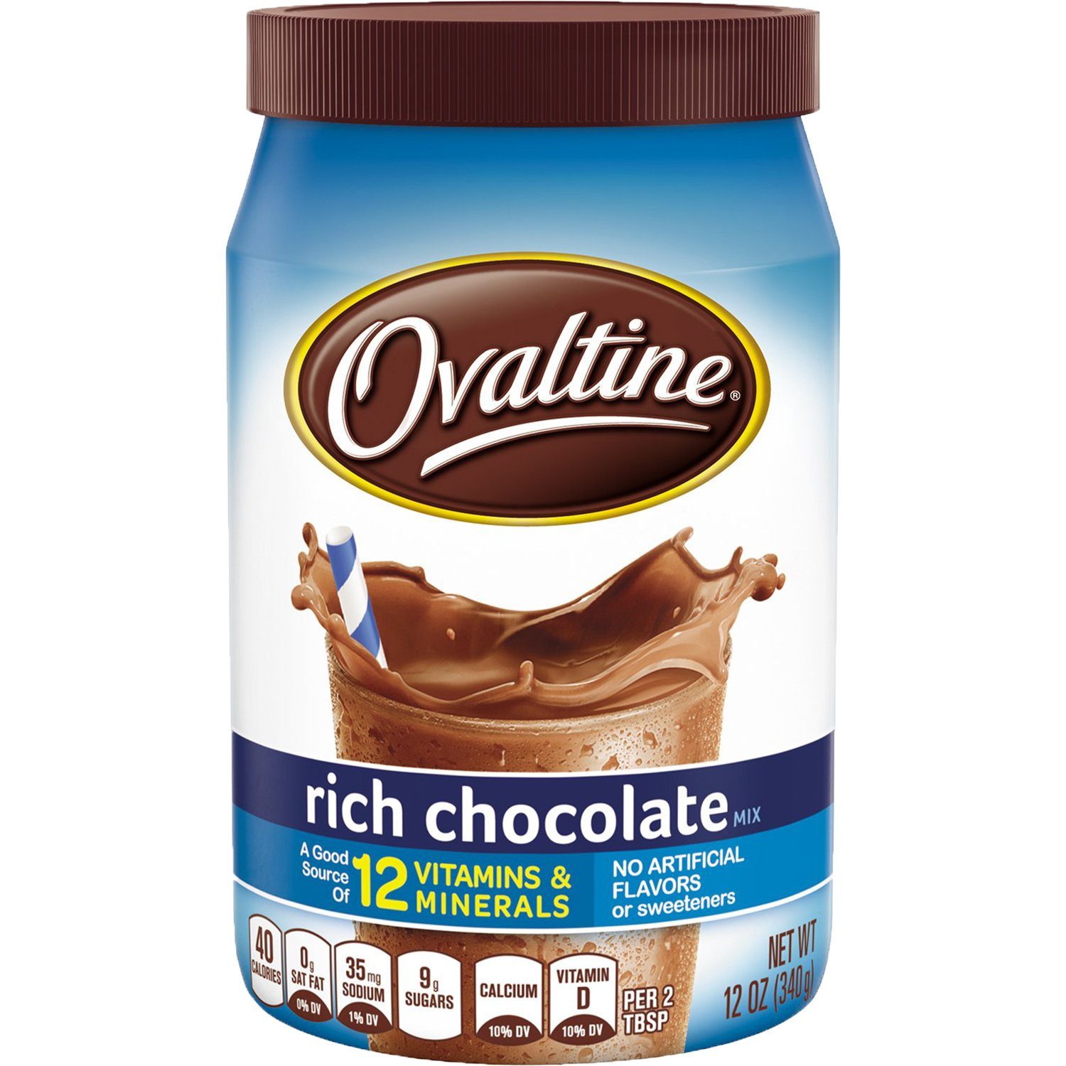Ovaltine Drink Mix Ovaltine Rich Chocolate 12 Ounce 