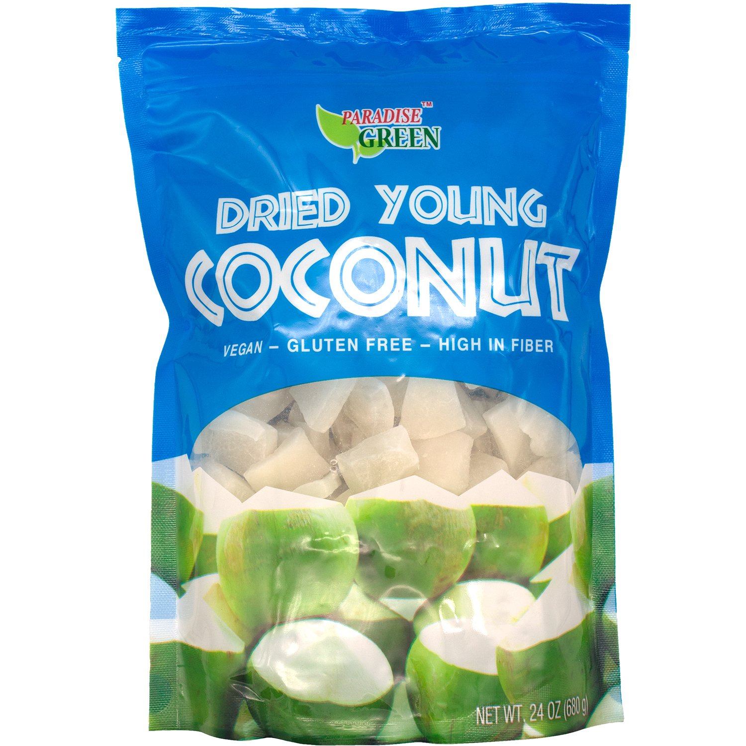 Paradise Green Dried Young Coconut, 24 Ounce Paradise Green 