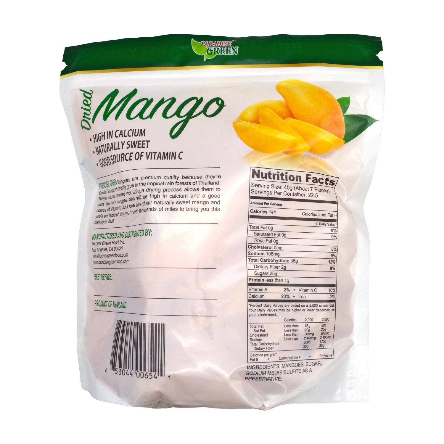 Paradise Green Premium Dried Mango, 35.2 Ounce Paradise Green 
