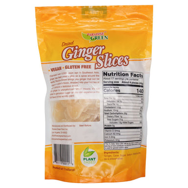 Paradise Green Uncrystallized Dried Ginger Slices, 24 Ounce Paradise Green 
