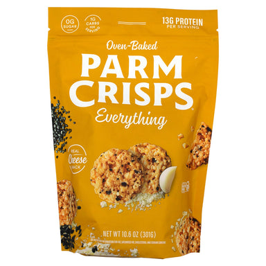ParmCrisps Oven-Baked Cheese Snacks ParmCrisps Everything 10.6 Ounce 