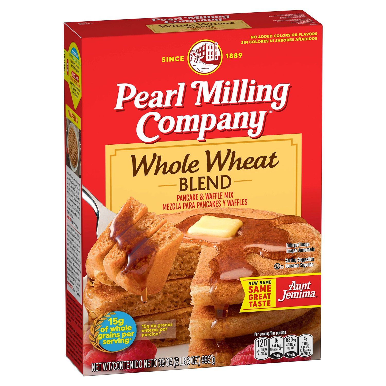 Pearl Milling Company Pancake & Waffle Mix Pearl Milling Company Whole Wheat 35 Ounce 