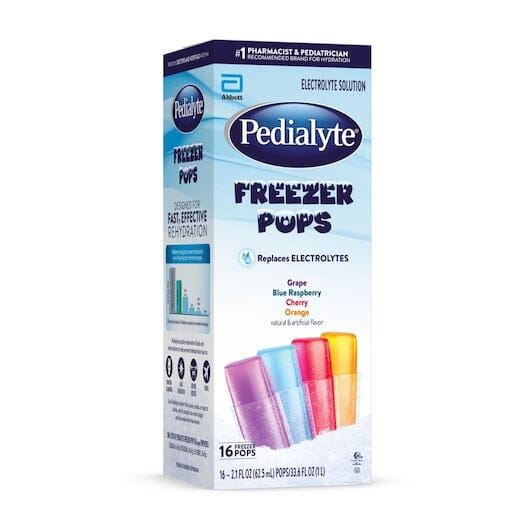 Pedialyte Assorted Freezer Pops Electrolyte Solution Pedialyte Variety 2.1 Fl Oz-16 Count 