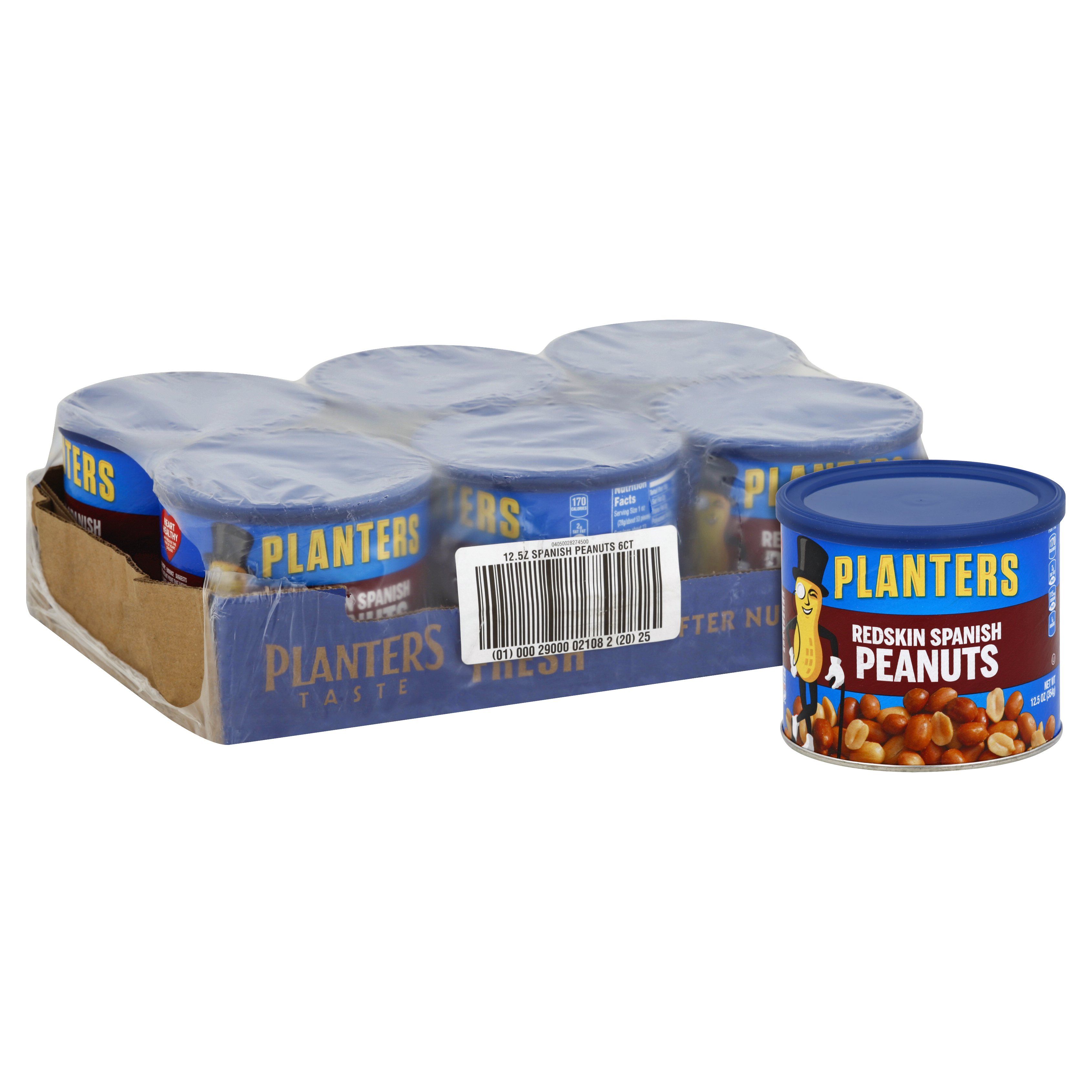 Planters Peanuts Planters Redskin Spanish 12.5 Oz-6 Count 