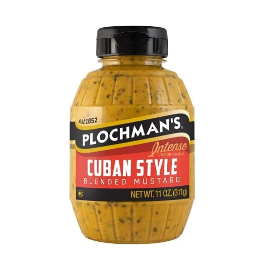 Plochman's Spicy Horseradish Mustard Bottle Plochman's Cuban 11 Ounce 