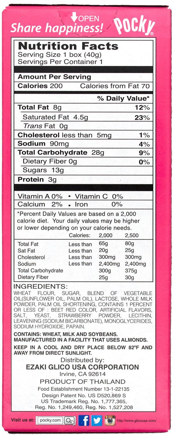 Pocky Cream Covered Biscuit Sticks 1.41 Ounce Glico 