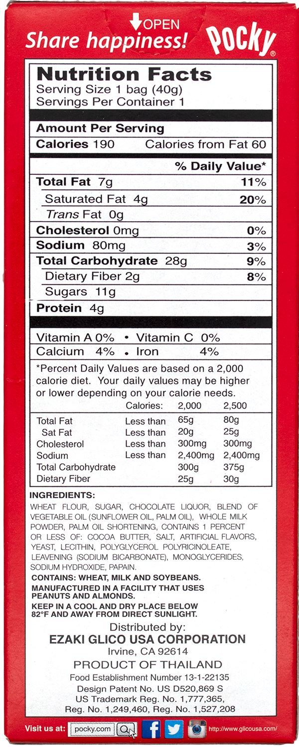 Pocky Cream Covered Biscuit Sticks 1.41 Ounce Glico 