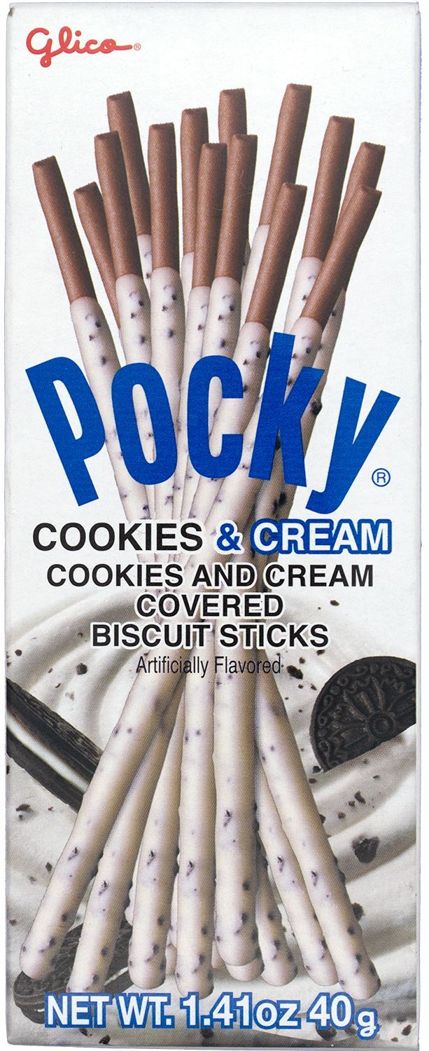 Pocky Cream Covered Biscuit Sticks 1.41 Ounce Glico Cookies & Cream 1.41 Ounce 