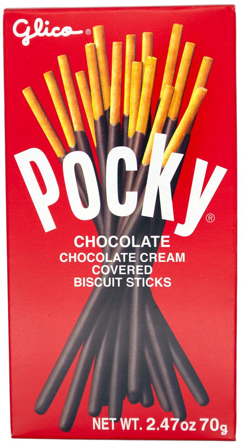 Pocky Cream Covered Biscuit Sticks Glico Chocolate 2.47 Ounce 