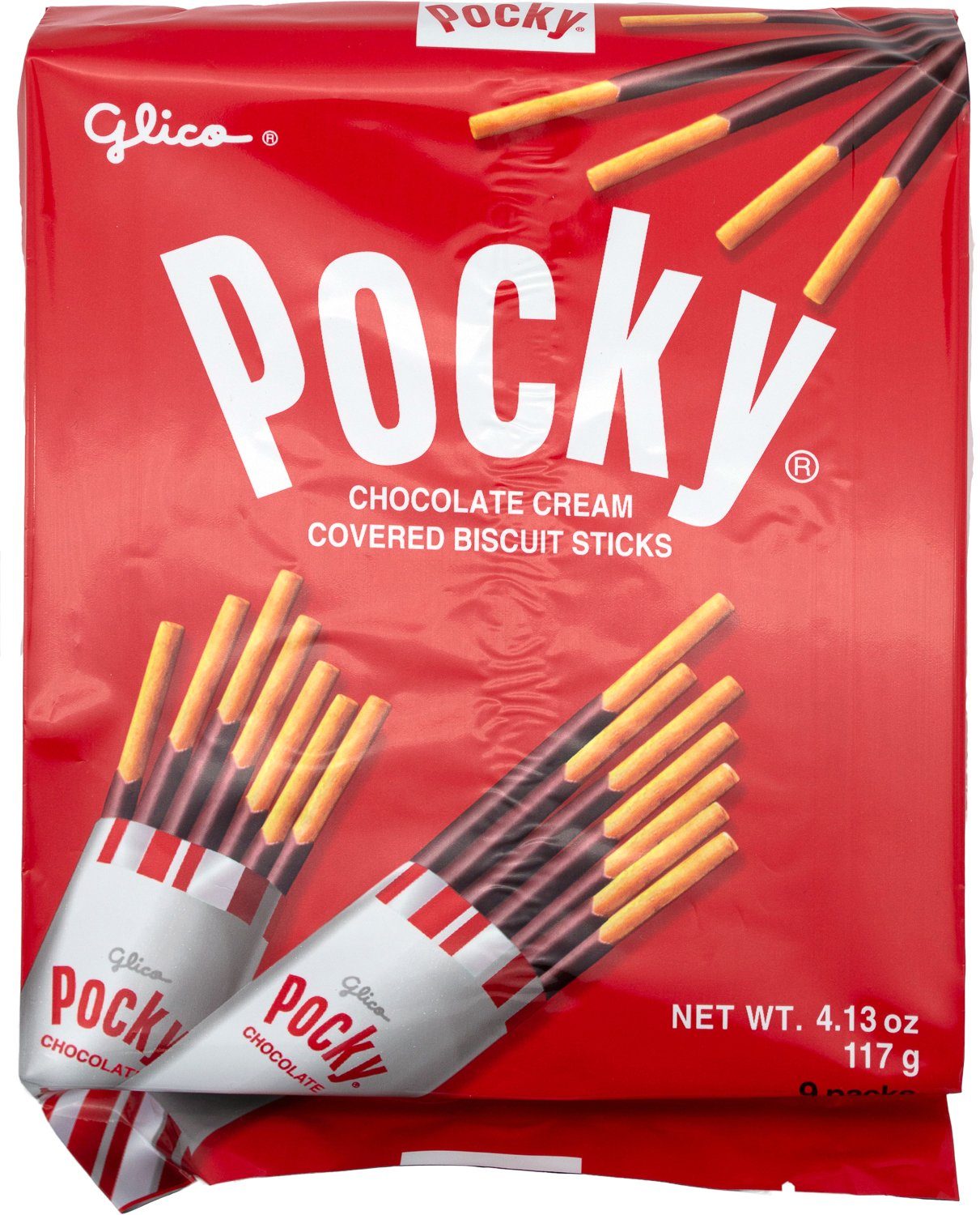 Pocky Cream Covered Biscuit Sticks Glico Chocolate 4.13 Ounce 