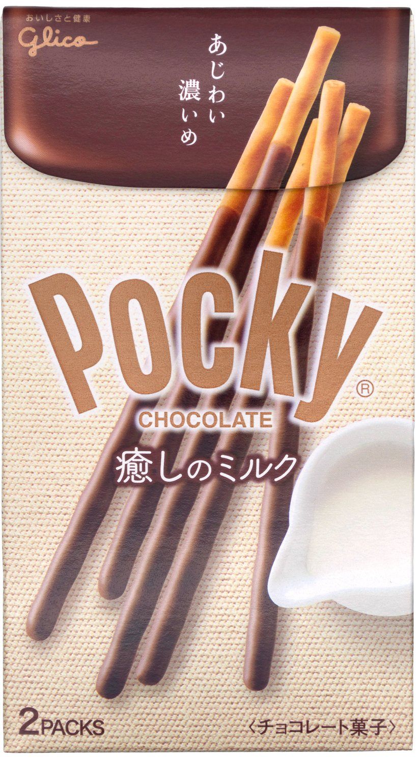 Pocky Cream Covered Biscuit Sticks Glico Milk Chocolate 2.65 Ounce 