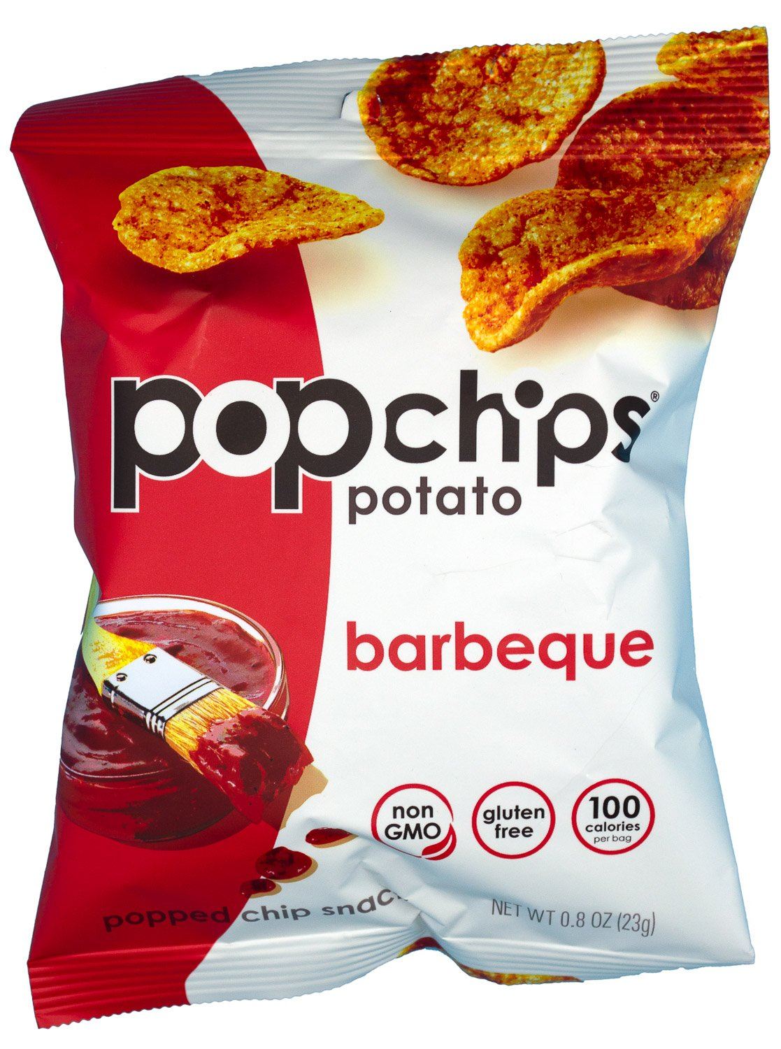 Popchips Potato Chips, BBQ, 0.8 Ounce Popchips 