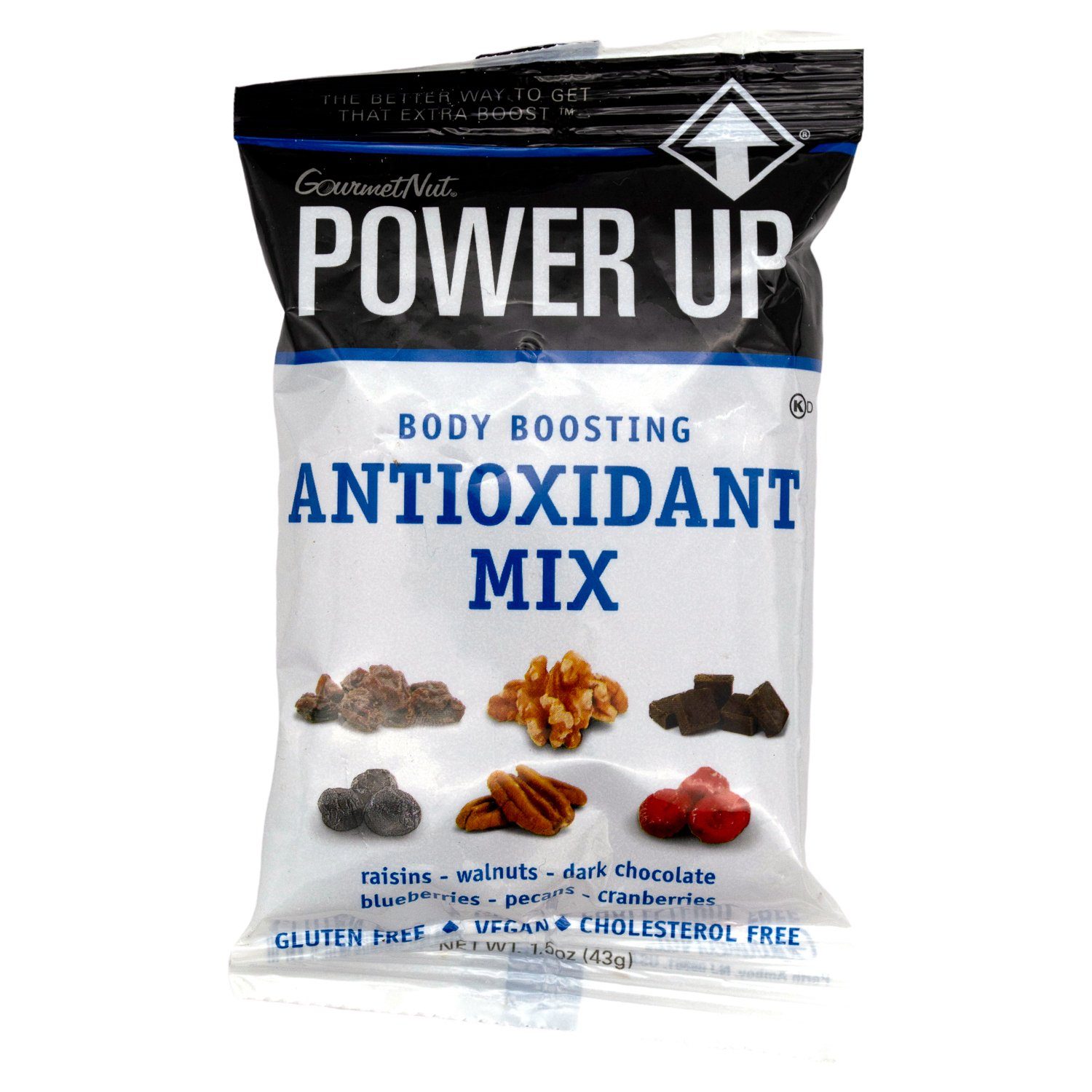 Power Up Trail Mix Gourmet Nut Antioxidant Mix 1.5 Ounce 