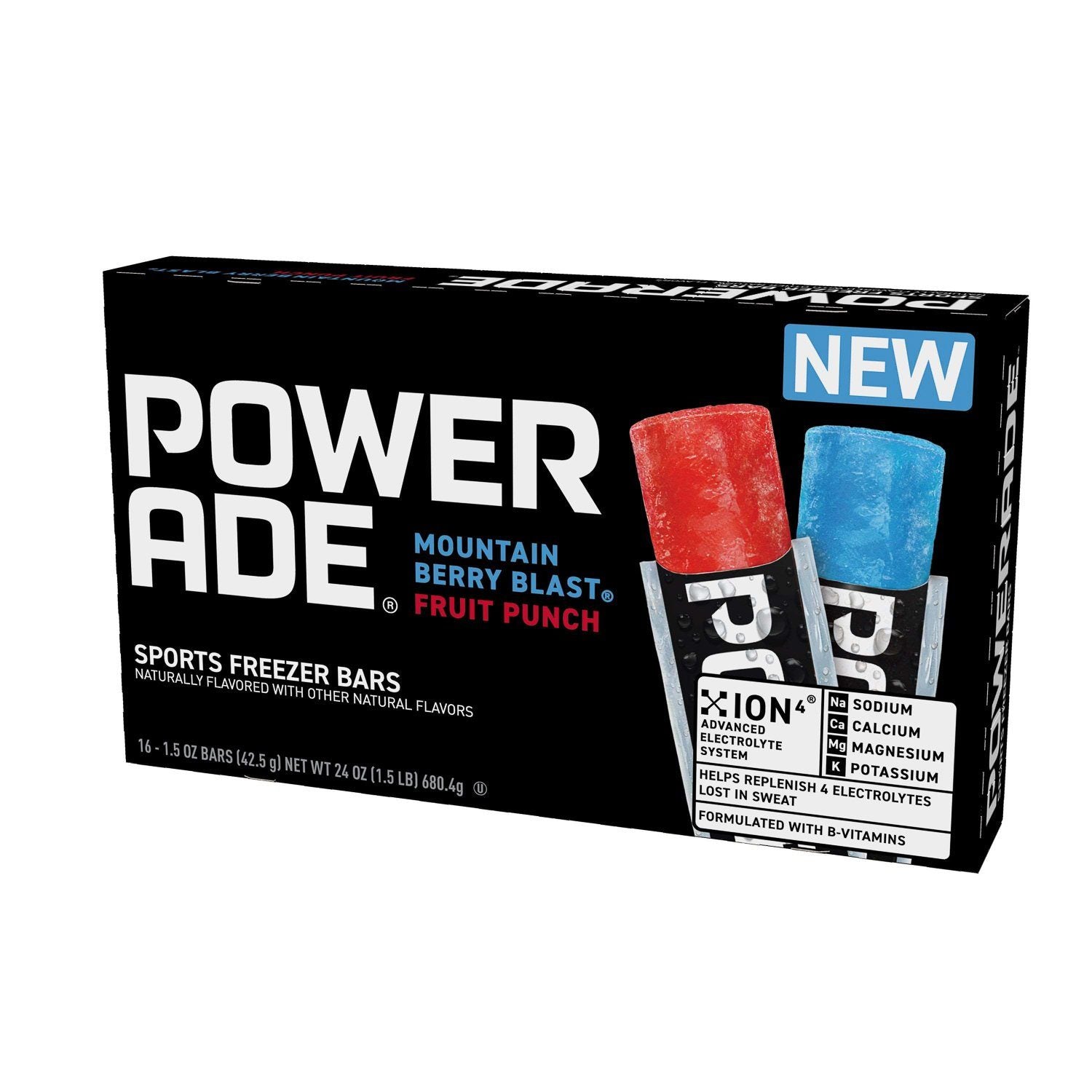Powerade Sport Freezer Bars Powerade Original 1.5 Oz-16 Count 