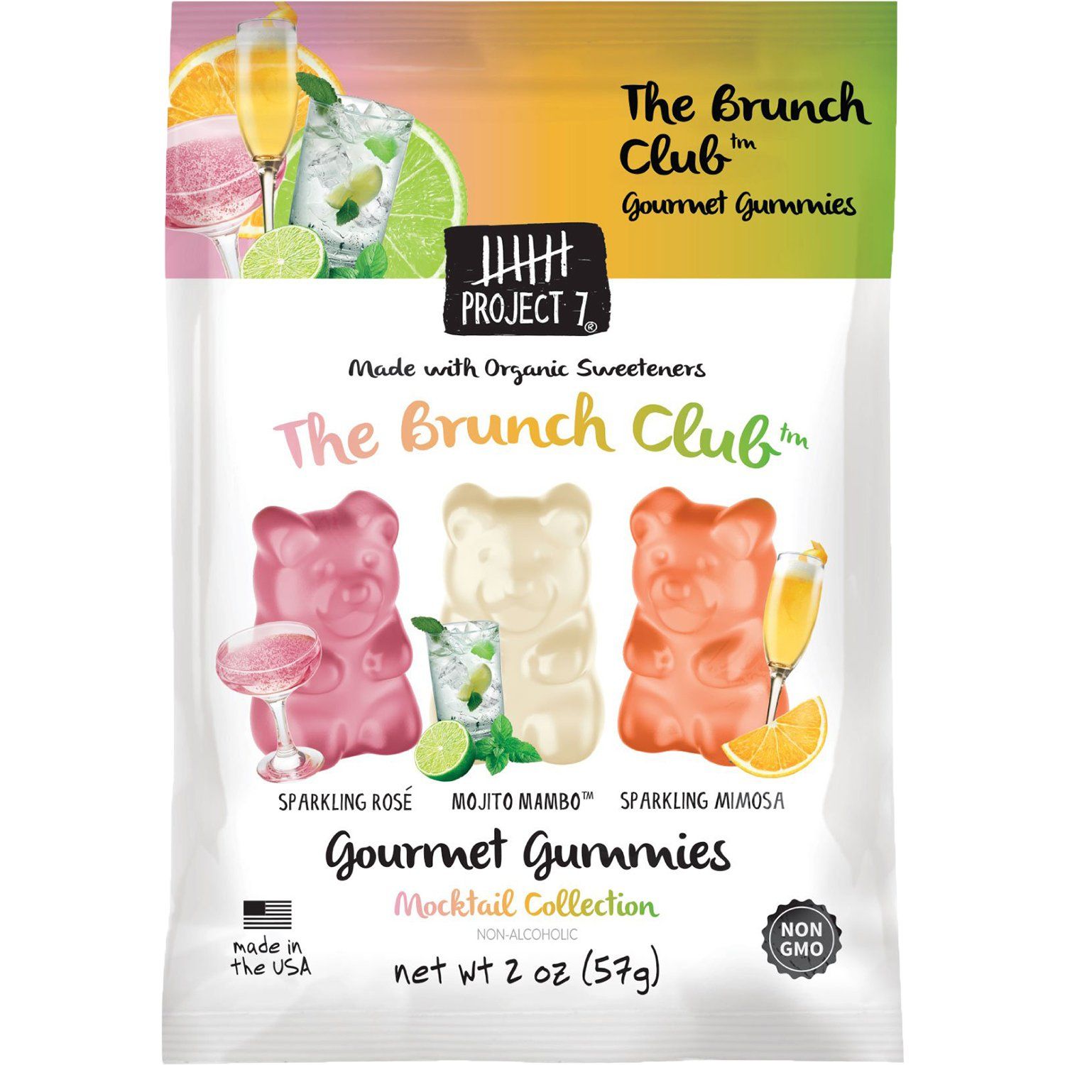 Project 7 Gourmet Gummies Project 7 Brunch Club 2 Ounce 