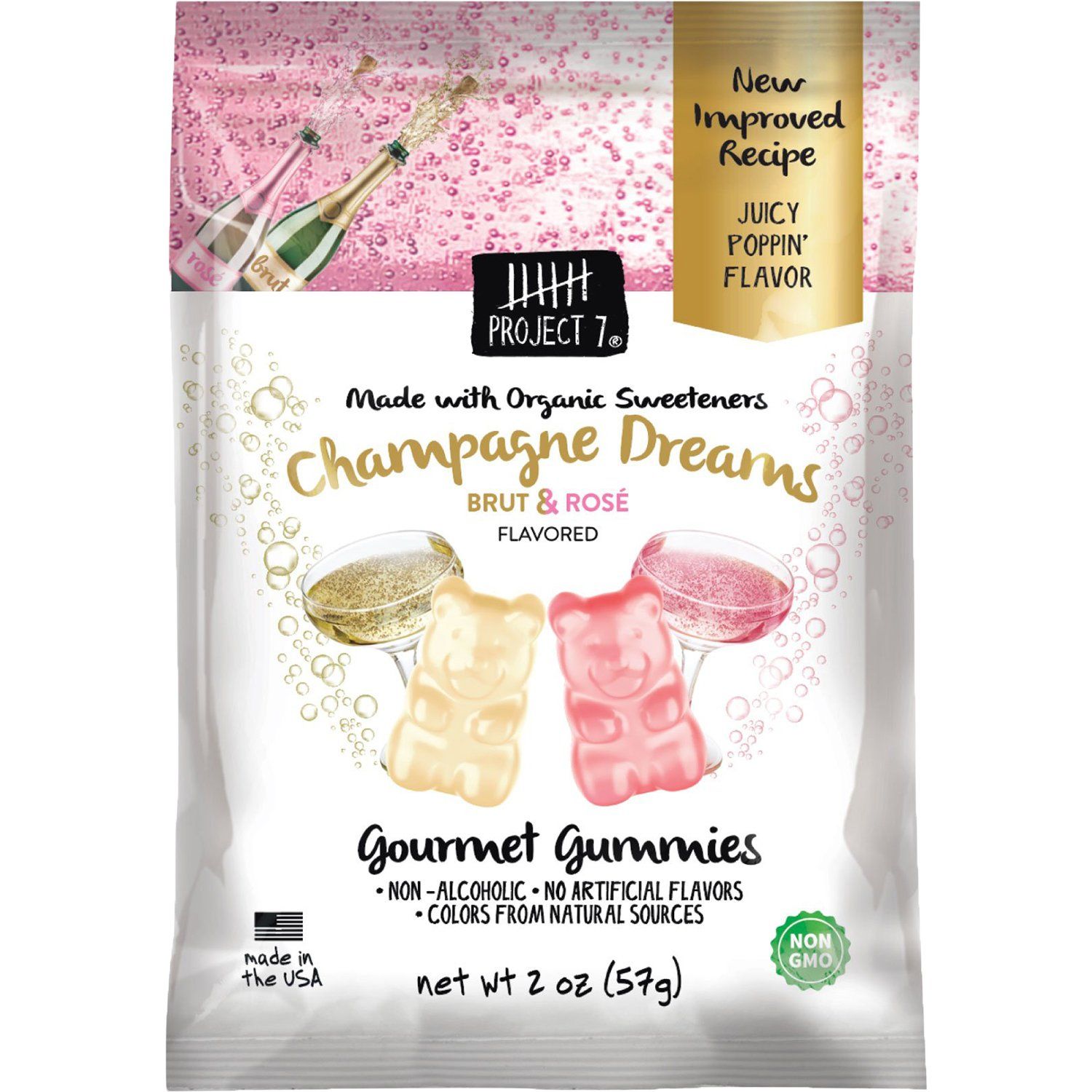 Project 7 Gourmet Gummies Project 7 Champagne Dreams 2 Ounce 