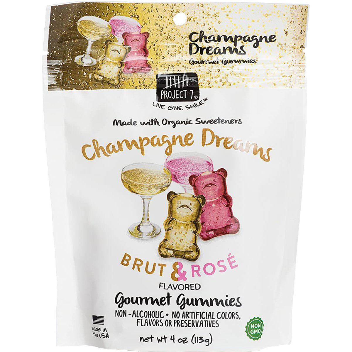 Project 7 Gourmet Gummies Project 7 Champagne Dreams 4 Ounce 