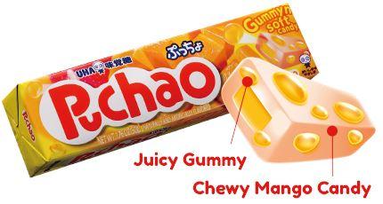 Puchao Gummy n' Soft Candy 1.76 Ounce Puchao Mango 1.76 Ounce 