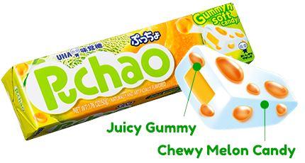 Puchao Gummy n' Soft Candy 1.76 Ounce Puchao Melon 1.76 Ounce 