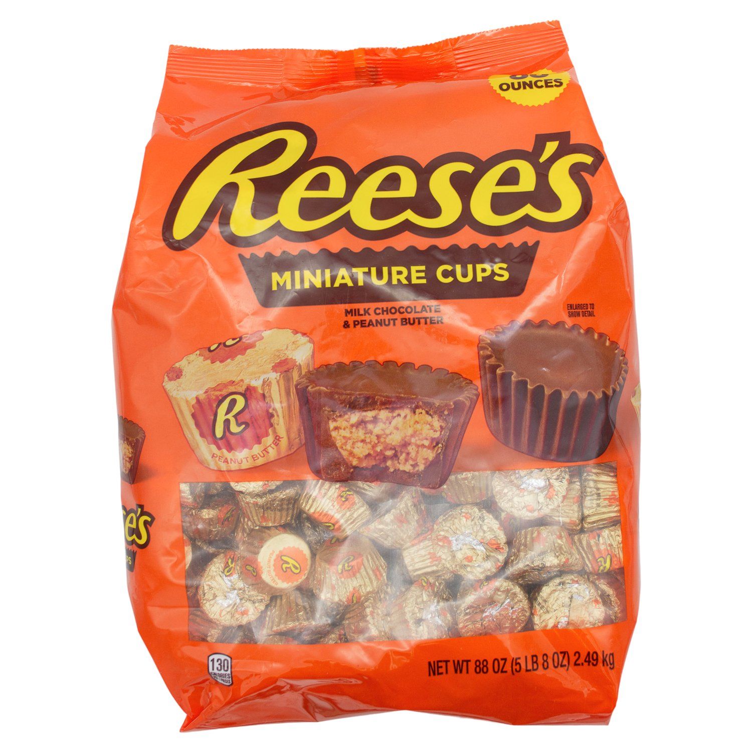 Reese's Cups Meltable Reese's Miniature Milk Chocolate + Peanut Butter 88 Ounce 