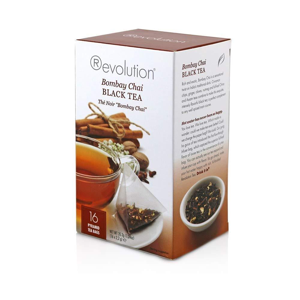 Revolution Tea Bags Revolution Tea Bombay Chai Black Tea 16 Tea Bags 