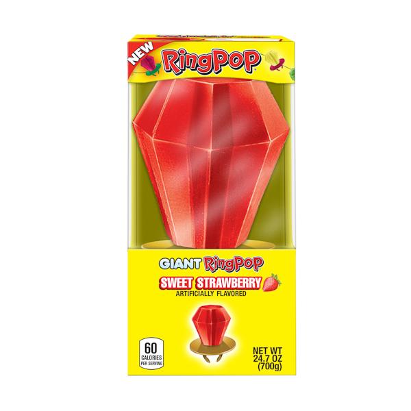 Ring Pop Candy Ring Pop Giant-Strawberry 1 Pop-24.7 Ounce 