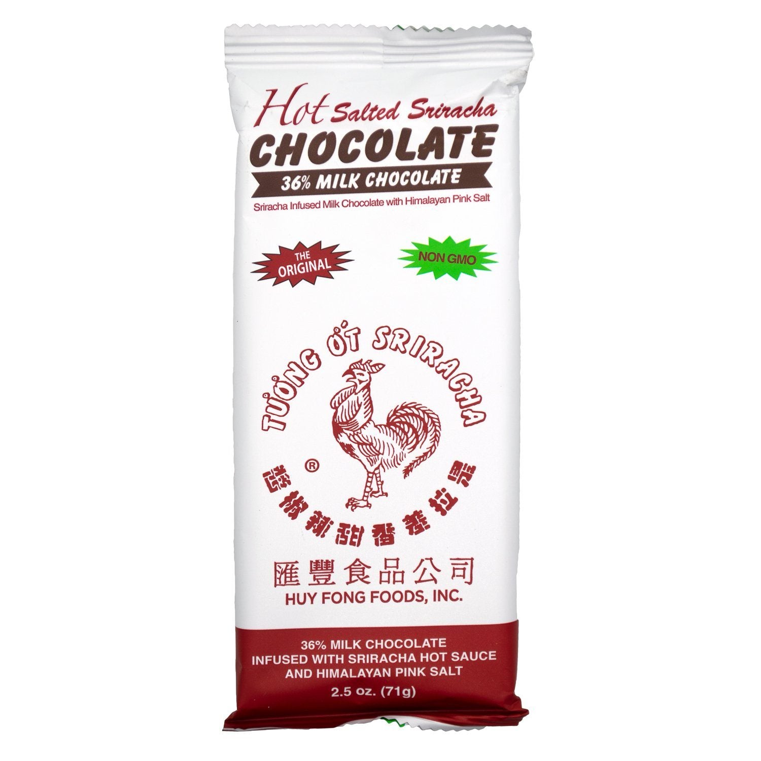 Rock Da Rooster Chocolate Bars Meltable Rock Da Rooster 36% Milk Chocolate 2.5 Ounce 