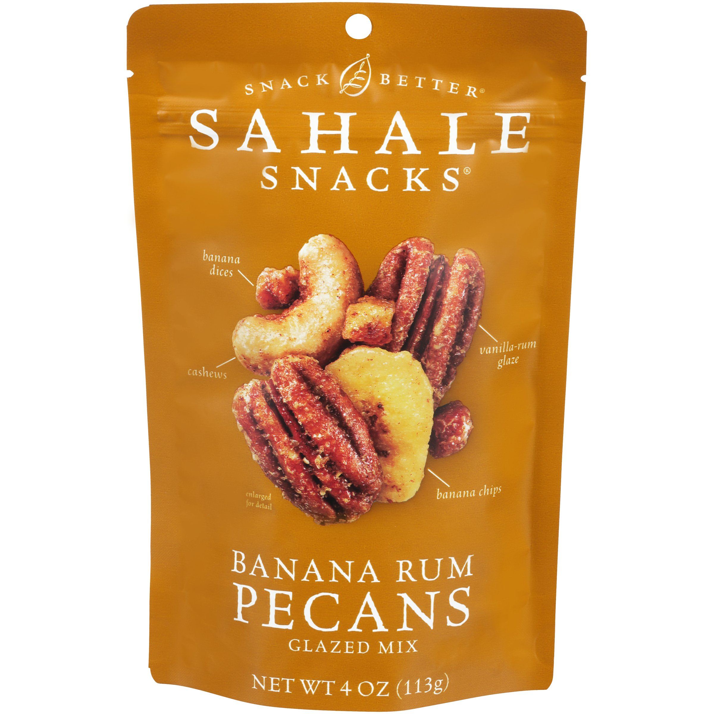 Sahale Snacks Glazed Mixes Sahale Snacks Banana Rum Pecans 4 Ounce 