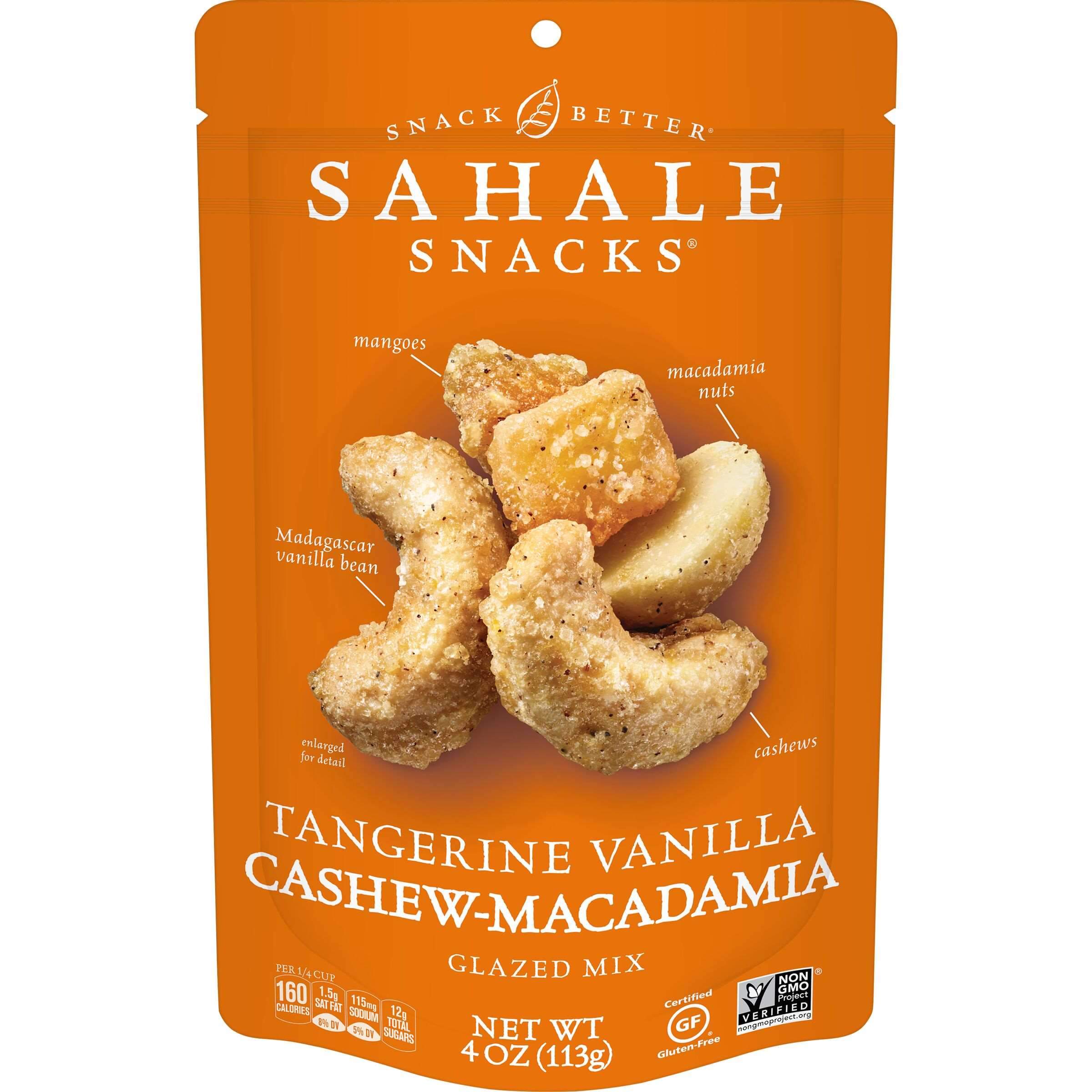 Sahale Snacks Glazed Mixes Sahale Snacks Tangerine Vanilla Cashew-Macadamia 4 Ounce 