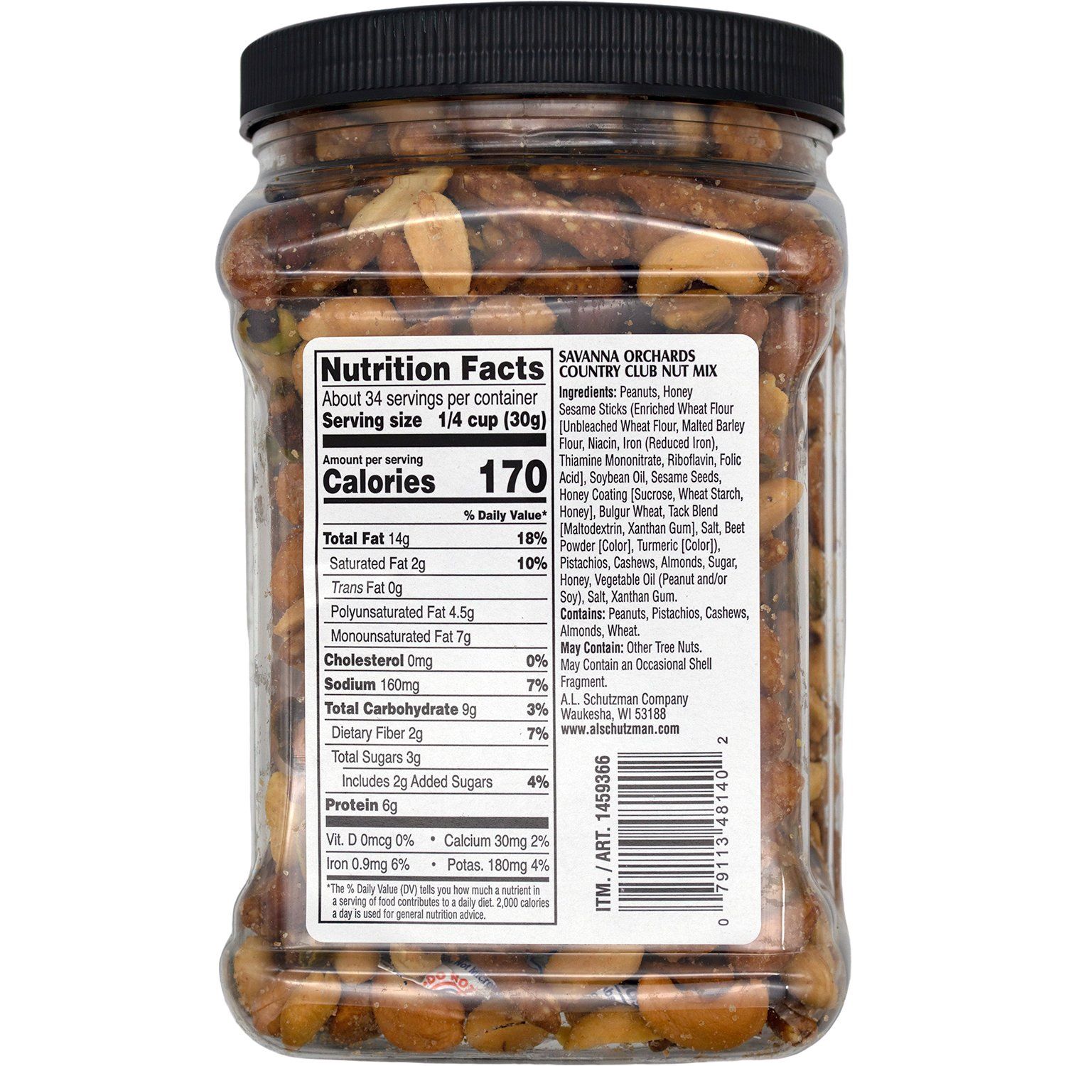 Savanna Orchards Country Club Nut Mix — Snackathon Foods