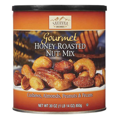 Savanna Orchards Gourmet Nut Mix Savanna Orchards Honey Roasted 30 Ounce 