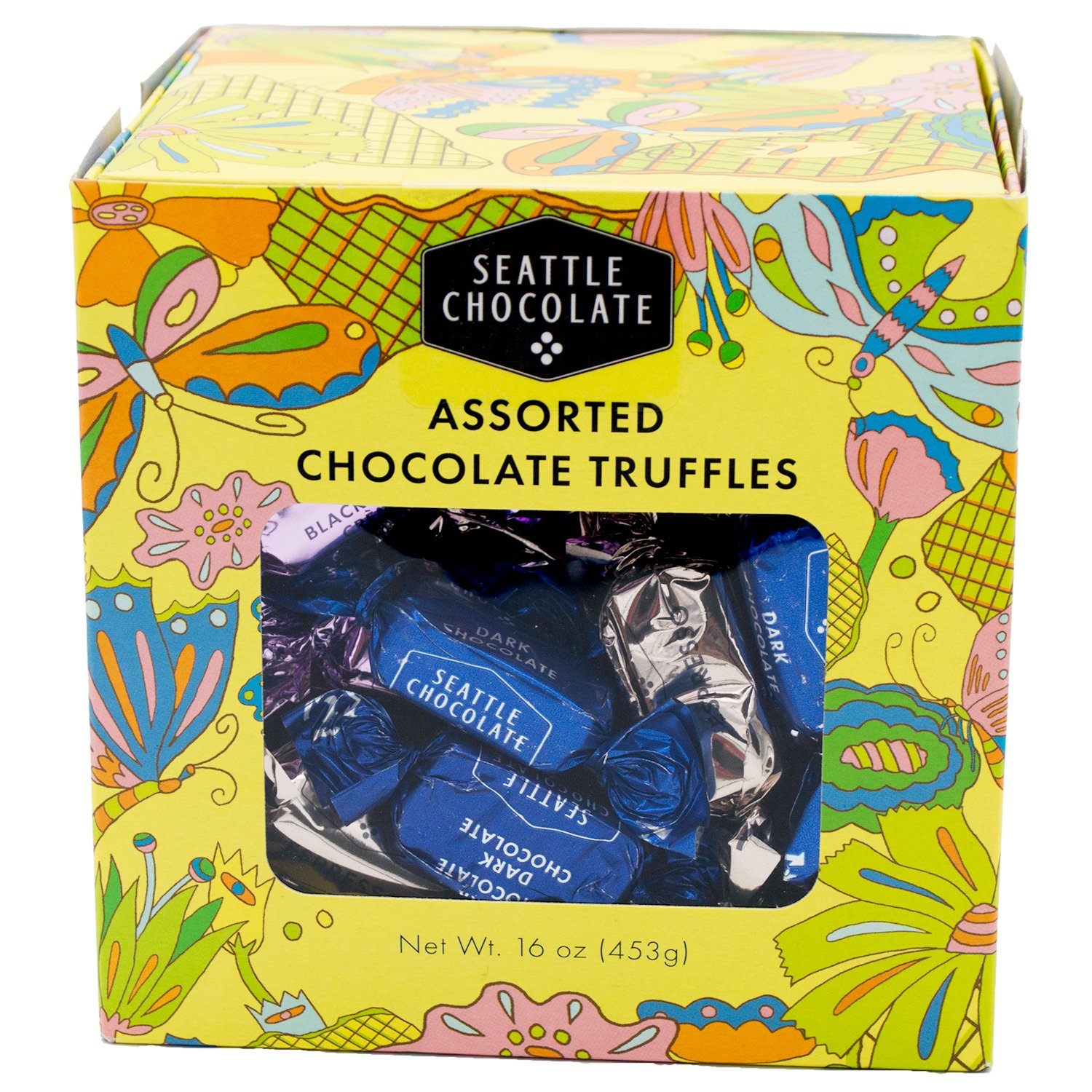 Seattle Chocolate Assorted Chocolate Truffles Meltable Seattle Chocolate 16 Ounce 