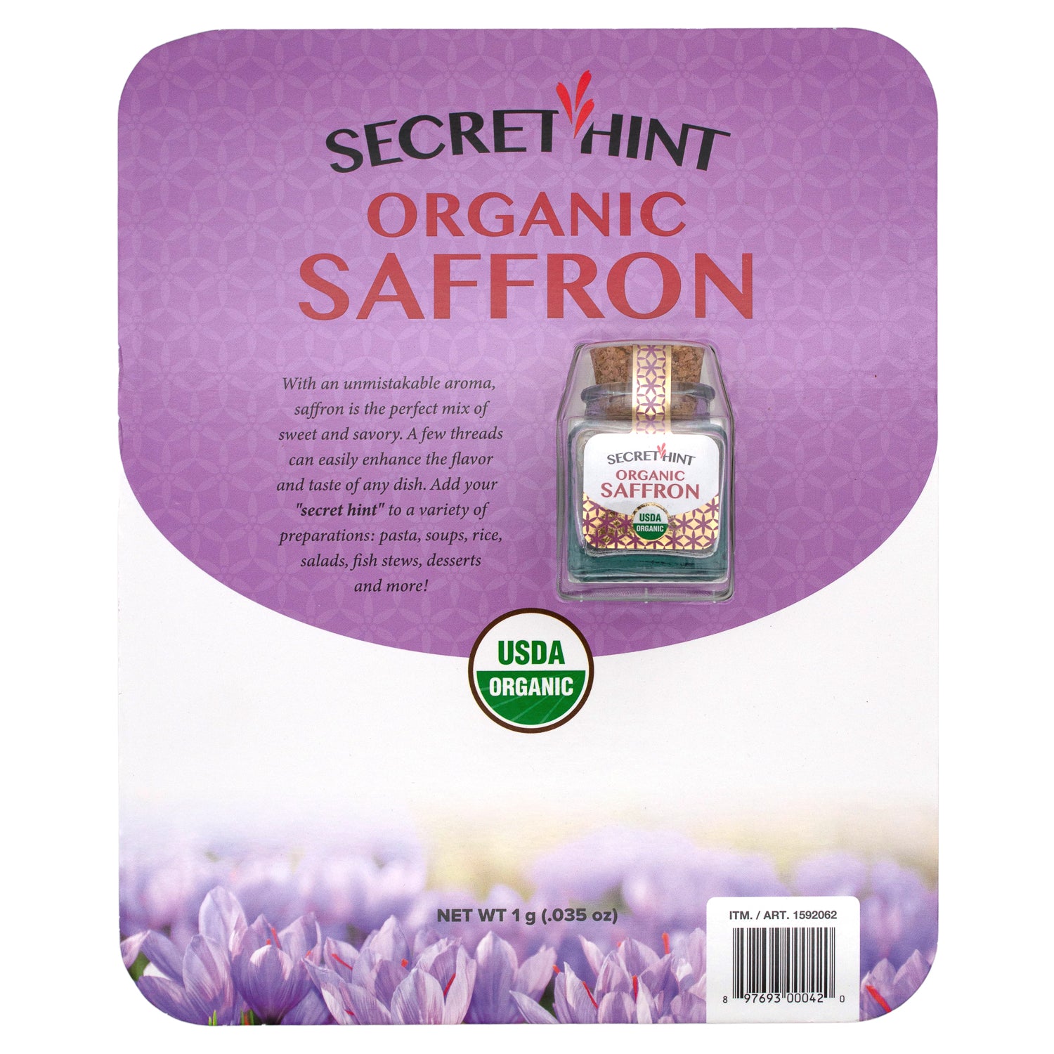 Secret Hint Organic Saffron Secret Hint 0.035 Ounce 