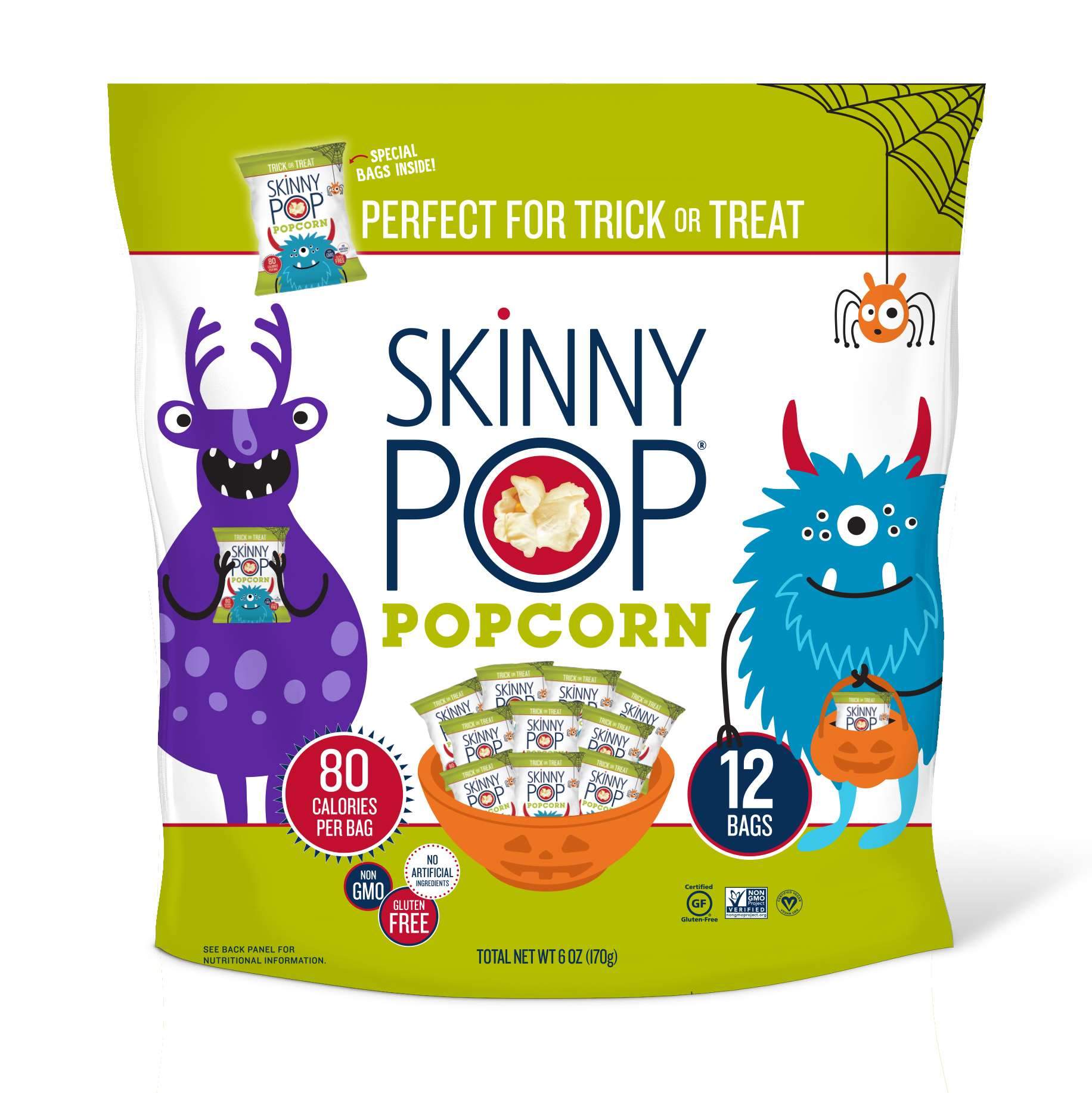 SkinnyPop Popped Popcorn SkinnyPop Halloween 0.5 Oz-12 Count 