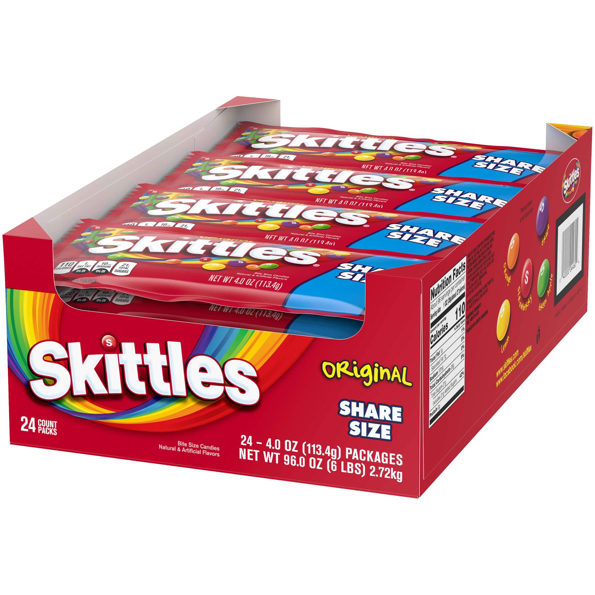 Skittles Candy Skittles Original 4 OZ-24 Count 
