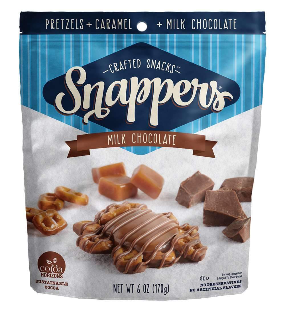 Snappers Chocolate Pretzels Meltable Snappers Milk Chocolate 6 Ounce 