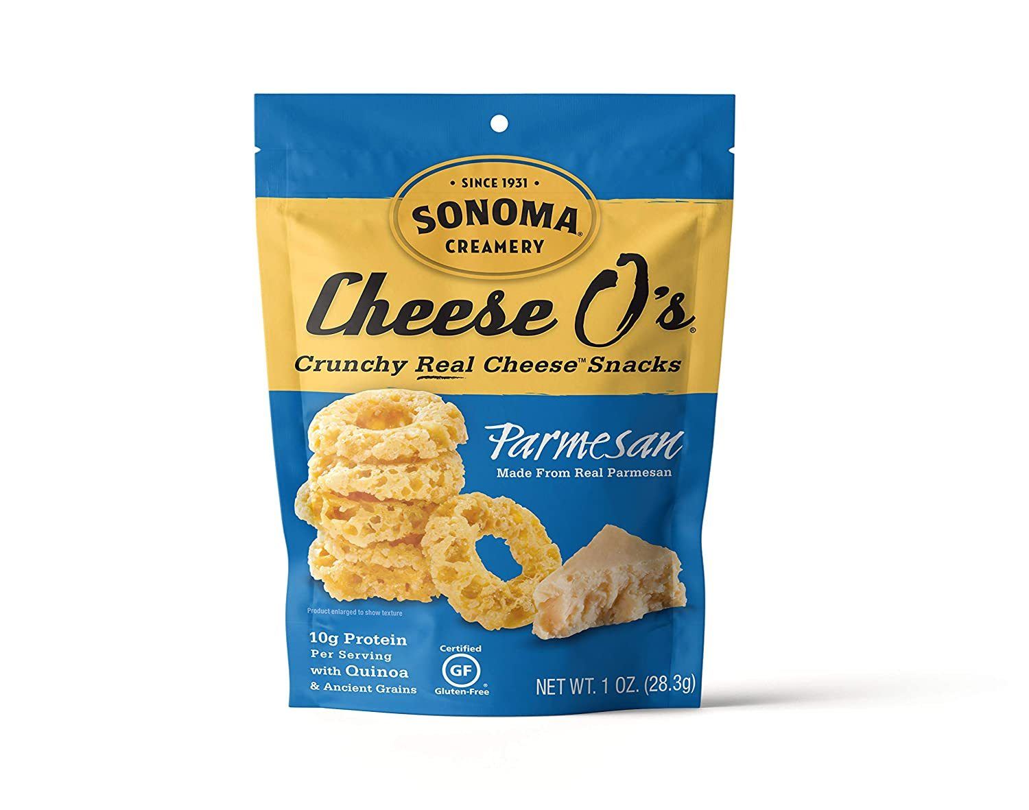 Sonoma Creamery Cheese O's Snacks Sonoma Creamery Parmesan 1 Ounce 