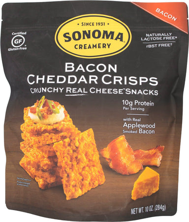 Sonoma Creamery® Cheese Crisps Sonoma Creamery Bacon Cheddar 10 Ounce 