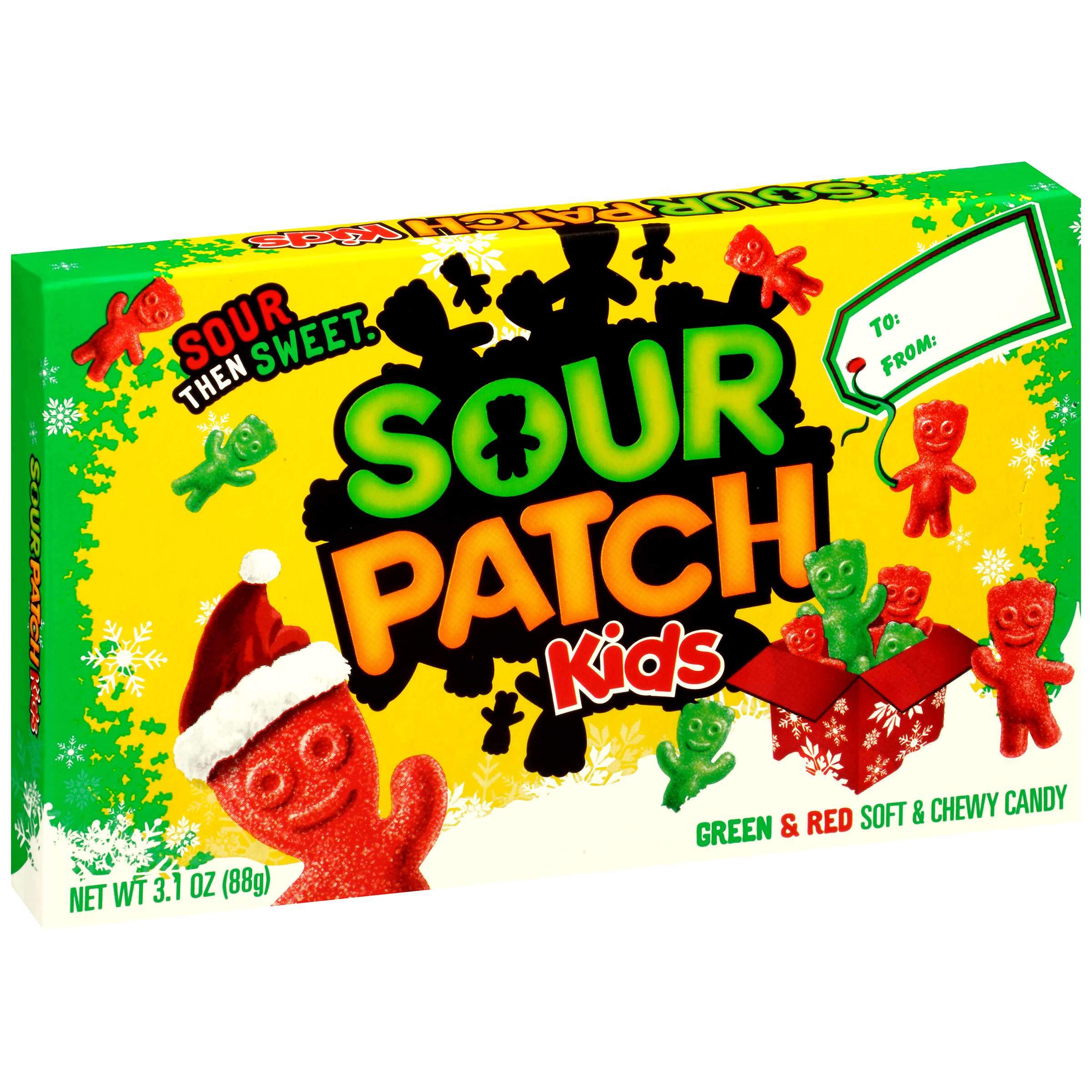 Sour Patch Kids Candy Sour Patch Kids Christmas 3.1 Ounce 