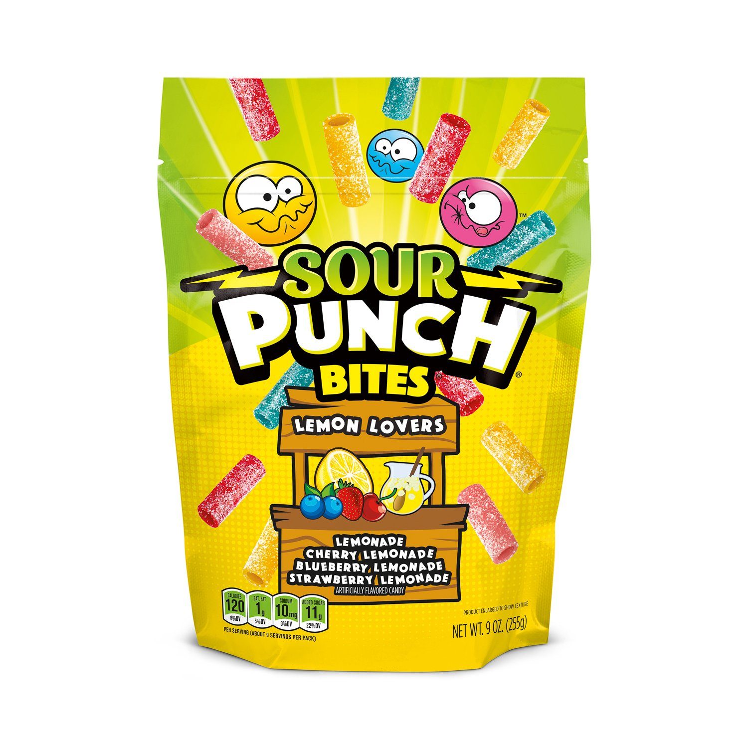 Sour Punch Bites Sour Punch Lemon Lovers 9 Ounce 