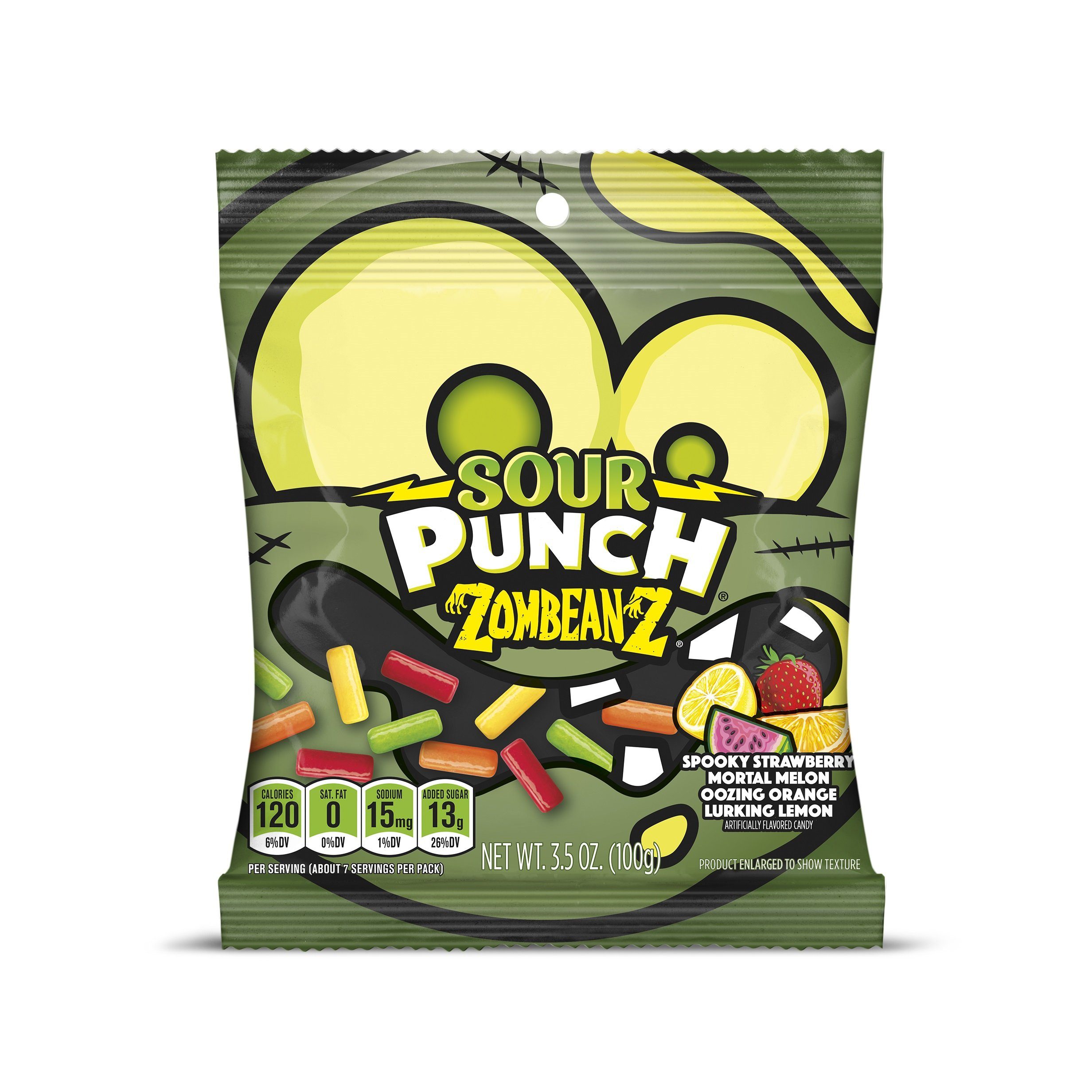Sour Punch Candies Sour Punch ZomBeanZ 3.5 Ounce 