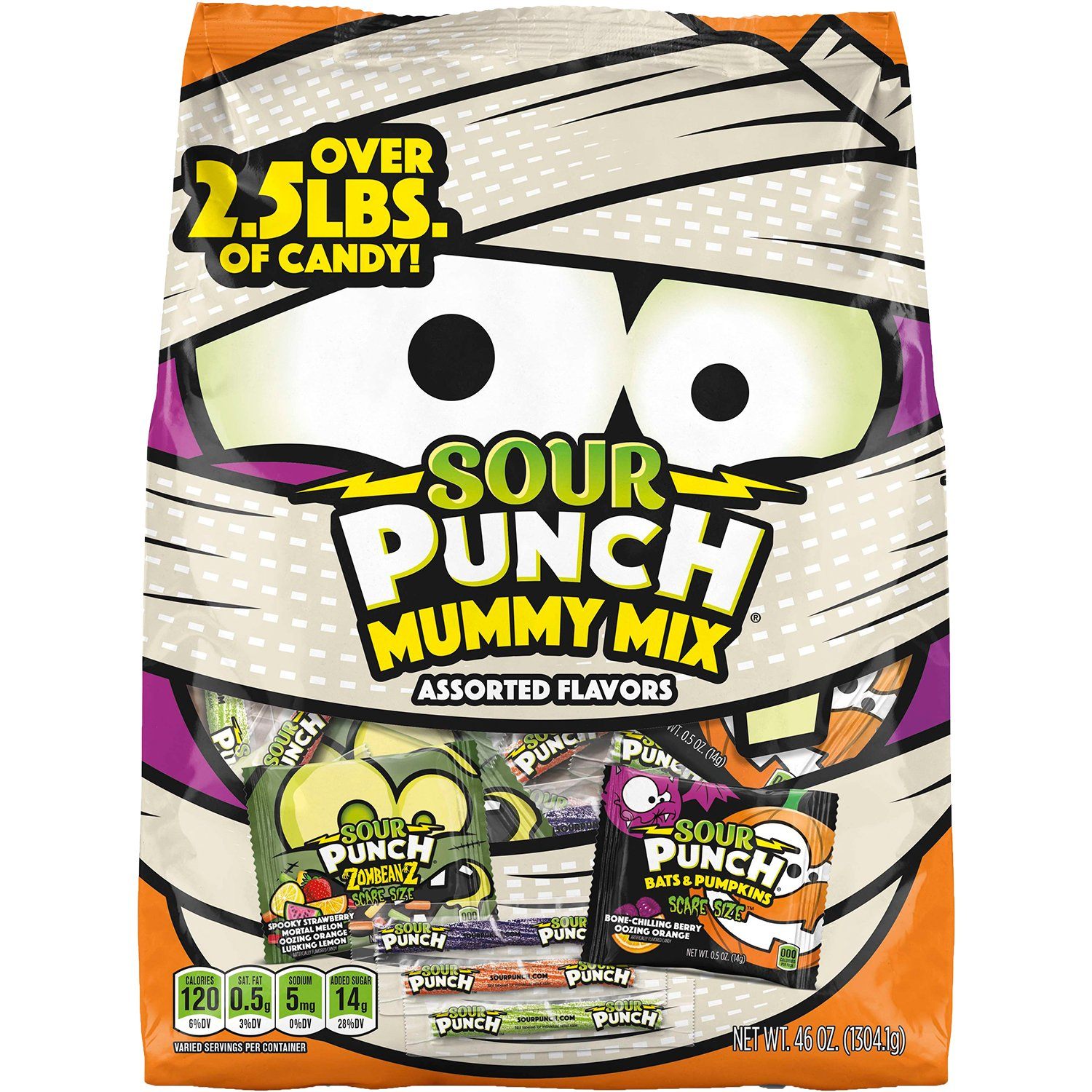 Sour Punch Twist Candies Sour Punch Mummy Mix 46 Ounce 