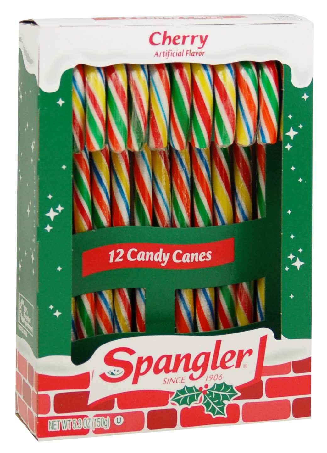 Spangler Candy Canes Spangler Cherry 12 Ct-5.3 Ounce 