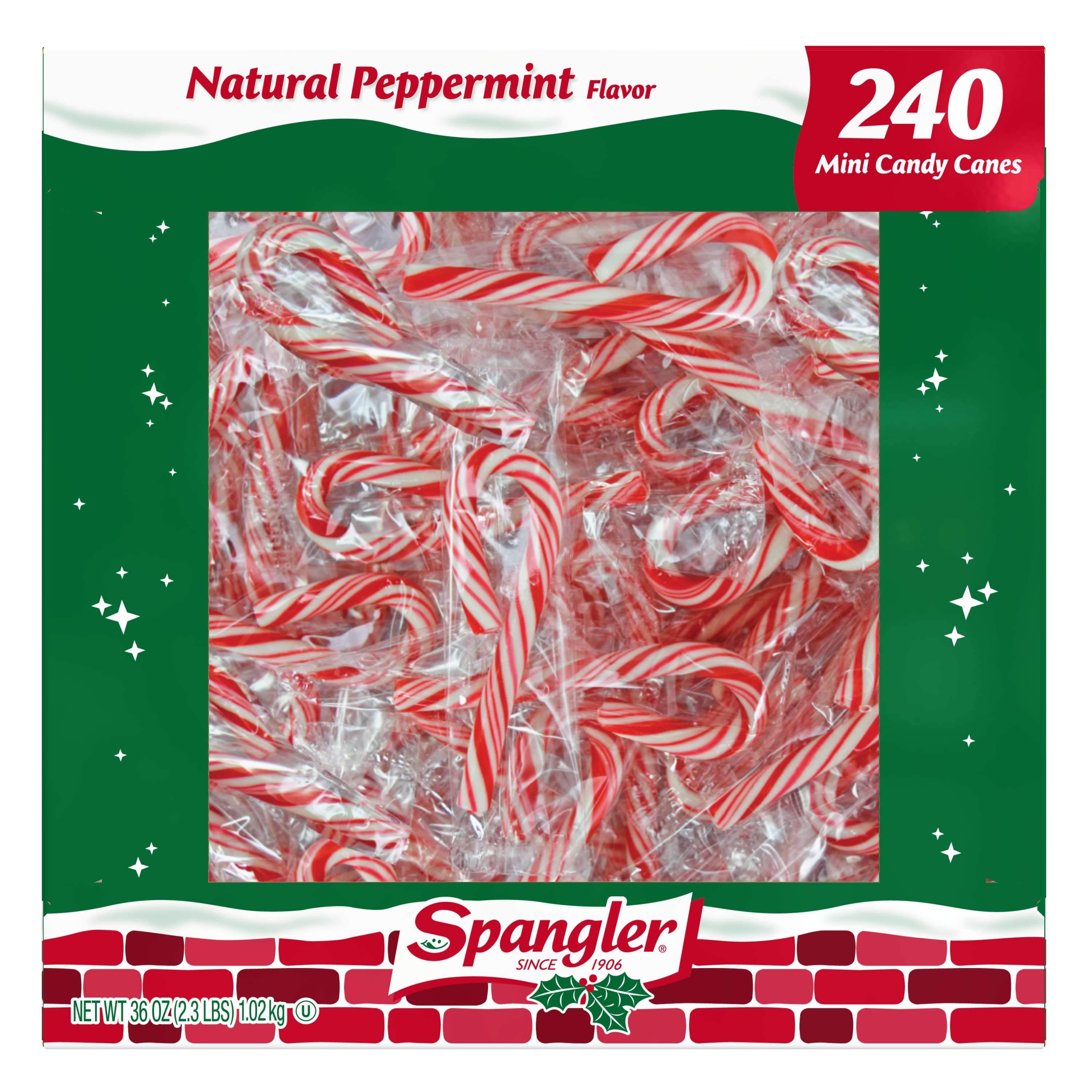 Spangler Candy Canes Spangler Mini Peppermint 240 Ct-36 Ounce 