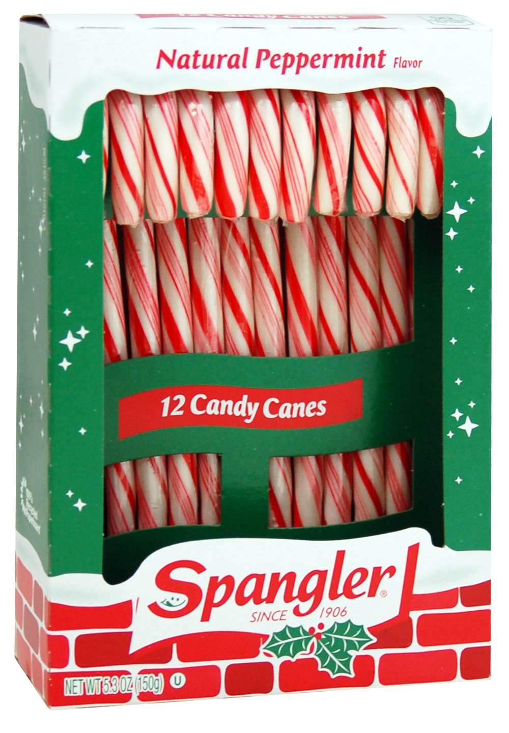Spangler Candy Canes Spangler Peppermint 12 Ct-5.3 Ounce 